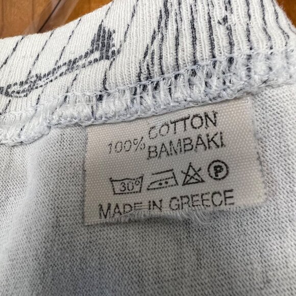 Vintage 90s Greece All Over Print Tee Shirt size M - Picture 7 of 8